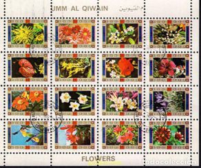 Timbres: 667045 USED UMM AL QIWAIN 1972 FLORES